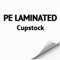 Целлюлозный трехслойный картон PE LAMINATED Cupstock + P1S с ламинацией белого цвета одной стороны в листах