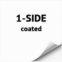 "1- SIDE coated paper" этикеточная мелованная с одной стороны бумага в листах