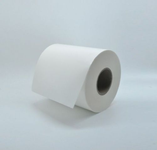 Cамоклеящийся полиэтилен (PE) CLEAR 80UM / ACRYLIC / 60G WHITE GLASSINE