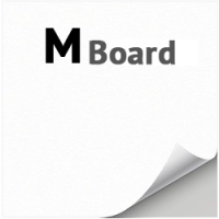 Макулатурный лайнер M Board c трехслойным односторонним мелованием и серым оборотом в ролях