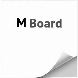 Макулатурный лайнер M Board c трехслойным односторонним мелованием и серым оборотом
