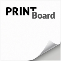 Макулатурный картон с трёхслойным мелованием лицевой стороны и светло-серым оборотом PRINT-Board GD 3 в листах