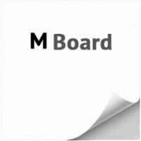 Макулатурный лайнер M Board c трехслойным односторонним мелованием и серым оборотом в ролях