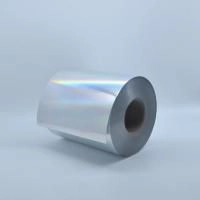 Полимерная плёнка (BOPP) 50UM HOLO RAINBOW / ACRYLIC / 60G WHITE GLASSIN
